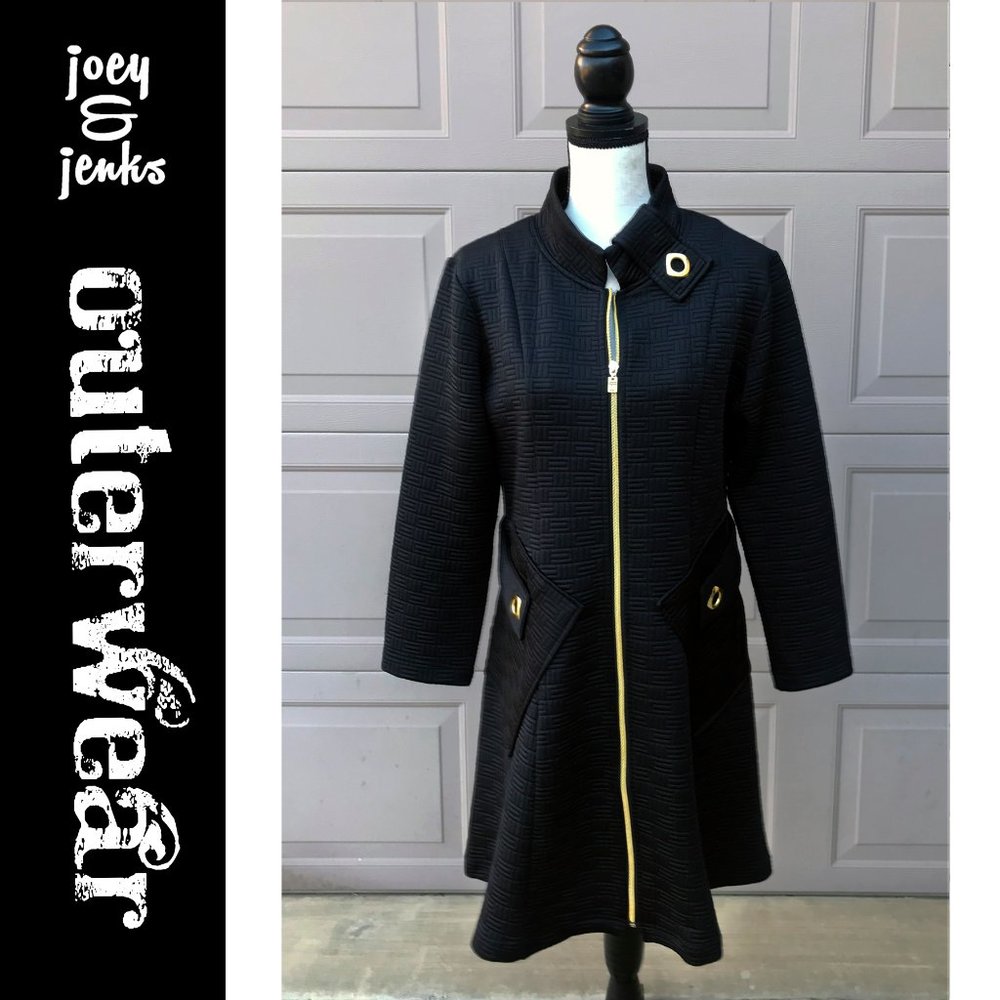 Gorgeous Designer Ubu Black Jacket Coat Medium